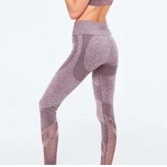 Victoria secret VS Pink seamless purple leggings size large - Picture 2 of 11